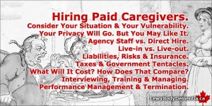 How To Hire A Paid Caregiver info/graphic