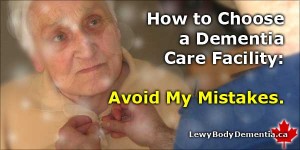 How to choose a dementia care facility graphic