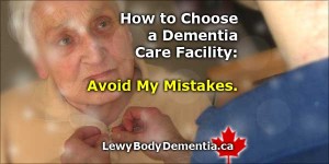 How to choose a dementia care facility graphic